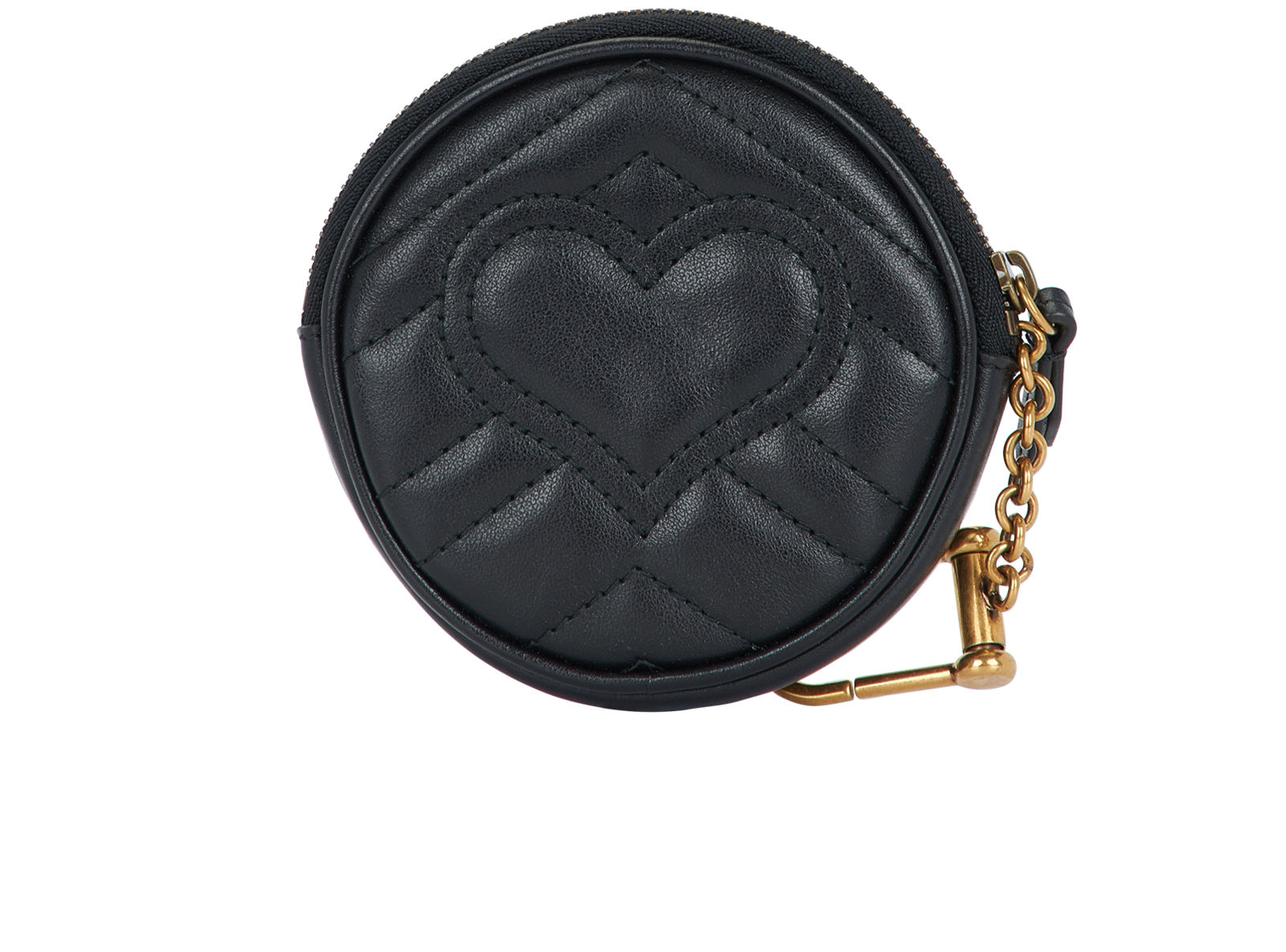 Gucci GG Marmont Coin Purse, &pound;210, Accessories, Black, Leather, Back view